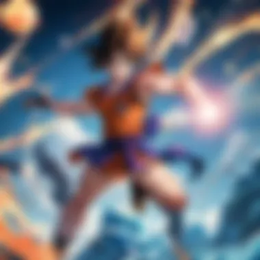 Goku's Transformative Power A powerful moment showcasing Goku's transformation during a pivotal battle.