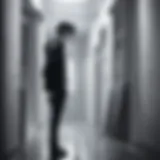 An eerie scene from Ghost Hunt showcasing the dark setting and haunting atmosphere.
