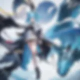 A vibrant screen showcasing a popular anime series with friends gathered around.
