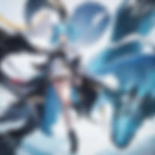 A vibrant screen showcasing a popular anime series with friends gathered around.