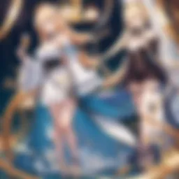 A captivating scene from a leading harem anime featuring complex character dynamics.