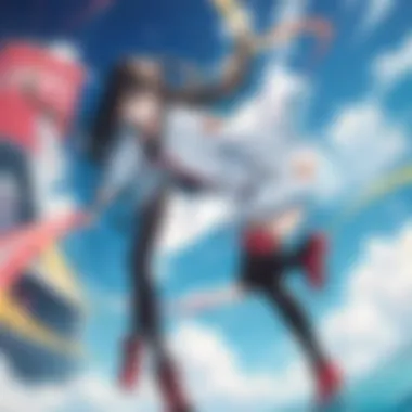 Energetic Atmosphere in Beat Anime A vibrant scene illustrating the energetic atmosphere of a beat anime series.