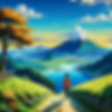 Breathtaking Anime Landscapes A stunning landscape from a popular anime series