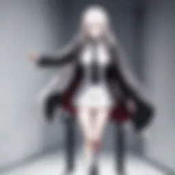 A pivotal scene showcasing the intense courtroom drama from Danganronpa the Animation