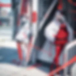 A captivating scene from Darling in the Franxx showcasing the main characters in a dramatic setting.