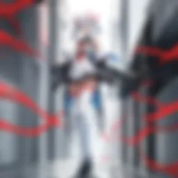 The main characters of Darling in the Franxx in a compelling pose