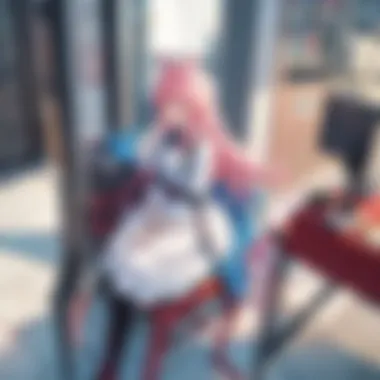 Anime Romance: A Shared Journey Anime characters sharing a romantic moment