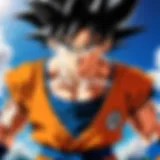 A pivotal moment in Dragon Ball showcasing Goku's transformation.