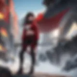 A vibrant depiction of Ember Knight's main character showcasing their unique design and attributes.