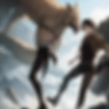 The Evolution of Eren Yeager An artistic portrayal of Eren Yeager in a dramatic pose, symbolizing his character's evolution.