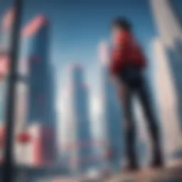 A futuristic cityscape inspired by Akira's aesthetic