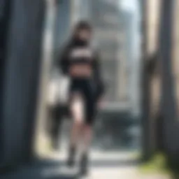 Dynamic action scene featuring characters from Black Lagoon