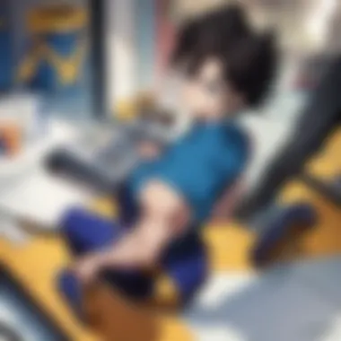 Vegeta's Evolution A character transformation moment featuring Vegeta as a Super Saiyan