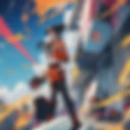 Main characters of Dragon Ball GT in action