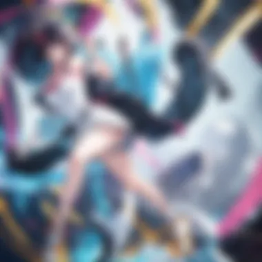 Funimation's logo and Monogatari branding