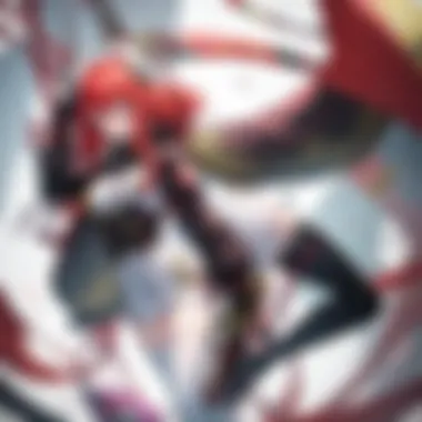 The Power of Futaba's Persona Illustration of Futaba's persona in a vivid battle setting