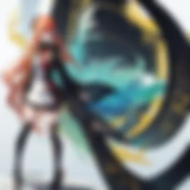 Futaba's Journey of Self-Discovery Artistic representation of Futaba reflecting on her past