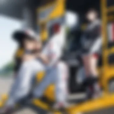 Collage showcasing various characters from Initial D.