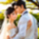 A couple in a manga setting showing a dynamic tension in their arranged relationship.