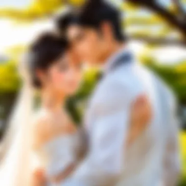 A couple in a manga setting showing a dynamic tension in their arranged relationship.