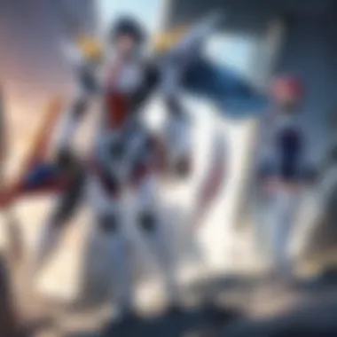 An evolution timeline of mecha anime, illustrating historical changes in style and technology.