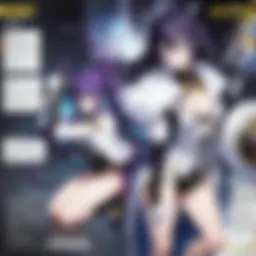 Dynamic character showcase from Medaka Box