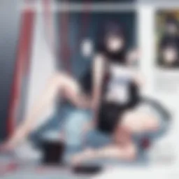 Symbolic representation of the 'No Naka' concept in anime narratives