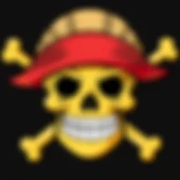 The iconic Straw Hat Pirates logo symbolizing adventure