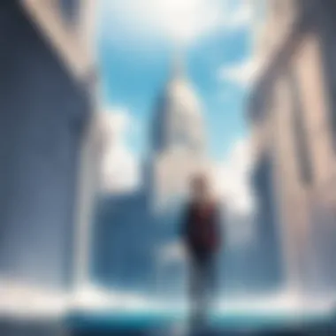Majestic Anime Landscapes A stunning landscape from a renowned anime film