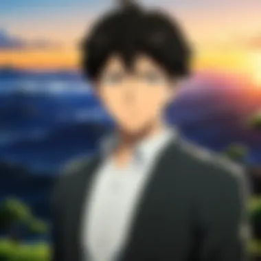 Dramatic Anime Scene An illustrated scene depicting a dramatic moment in a contemporary anime film