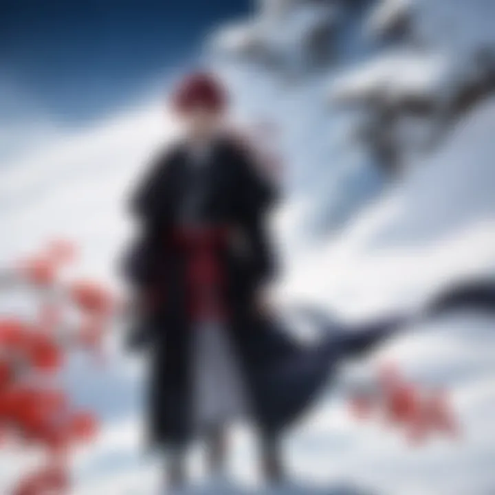 Artistic representation of the protagonist, Kenshin Himura, in a moment of introspection.