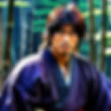 Moral Ambiguity in Rurouni Kenshin An illustration depicting the moral dilemmas faced by characters in the series.