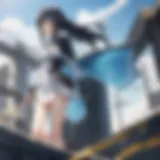 A captivating scene from Sword Art Online showcasing the immersive world of virtual reality.
