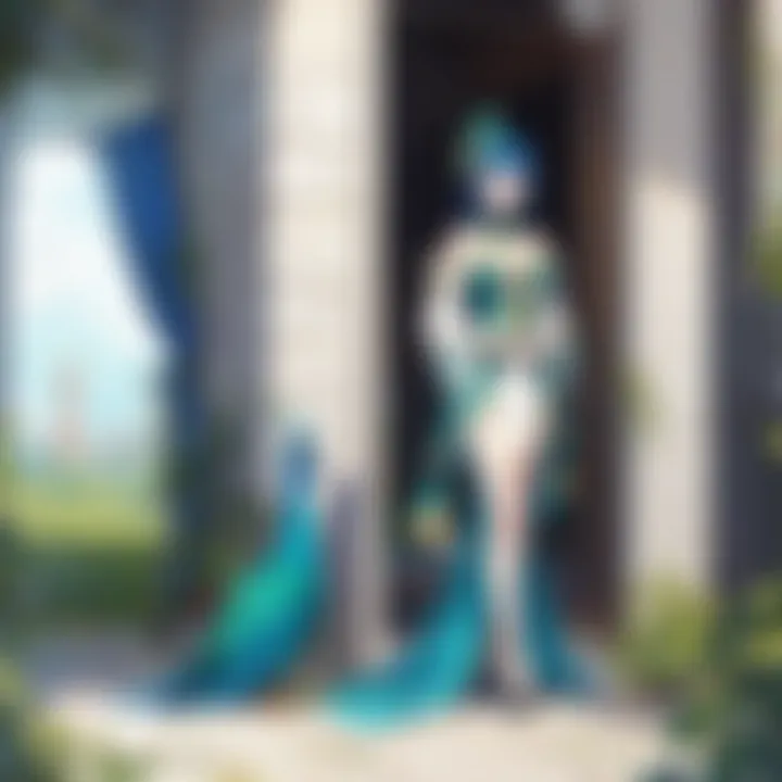 Character development influenced by peacock imagery
