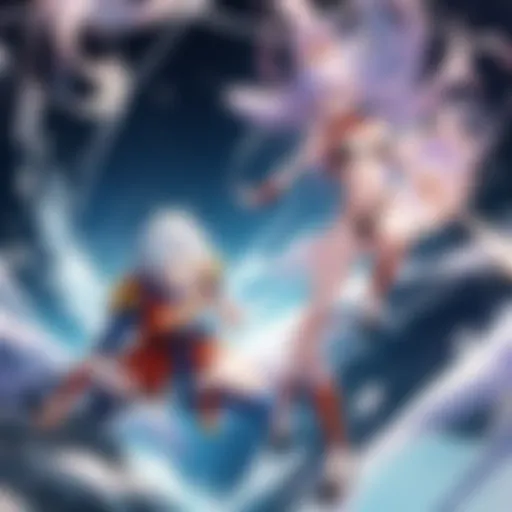 Visual representation of Super Dragon Ball Heroes characters in a dynamic battle scene