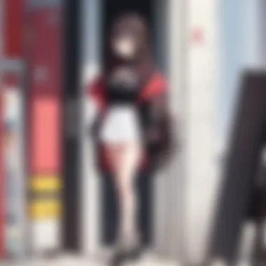 Character Interaction in Dating Simulator Anime A captivating scene from a dating simulator anime showcasing character interaction.