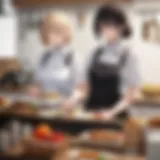 Couple sharing a joyful moment in the kitchen while preparing a meal.