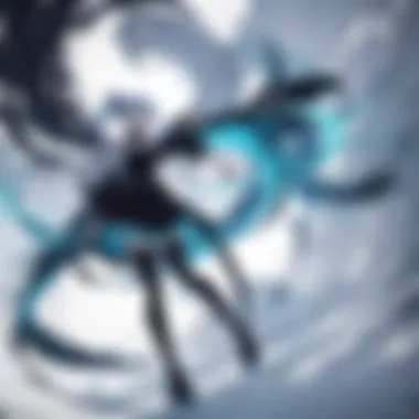 Thematic Elements in Animeglare An artistic depiction of the thematic elements within Animeglare, illustrating its deep narrative layers and motifs