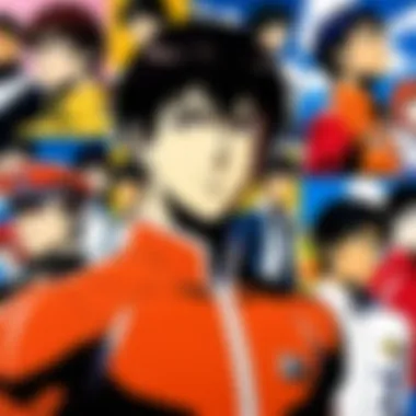 A dynamic scene illustrating the emotional growth of students throughout the series.