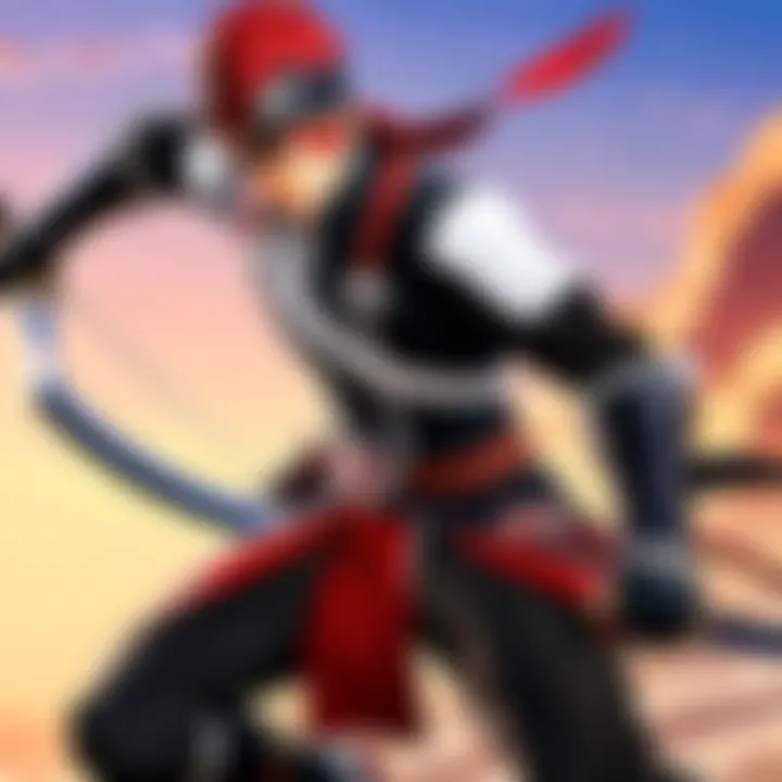 Lavi engaged in combat, illustrating his determination and growth