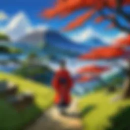 A fantasy world filled with vibrant landscapes and magic.