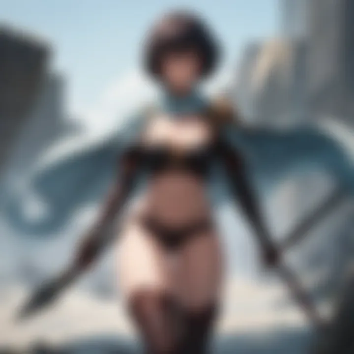 A serene yet haunting image of Casca, reflecting her complex character journey.