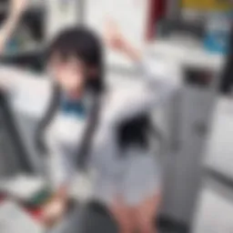 Illustration of Nagatoro's playful character dynamics