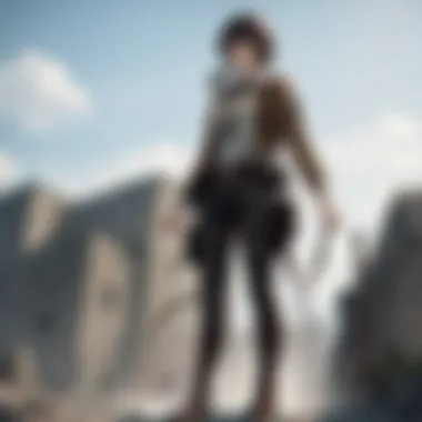 The Climactic Showdown A dramatic scene depicting the final confrontation between key characters in Attack on Titan.