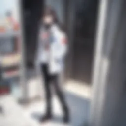 Detailed depiction of a key scene from The New Recruit manhwa