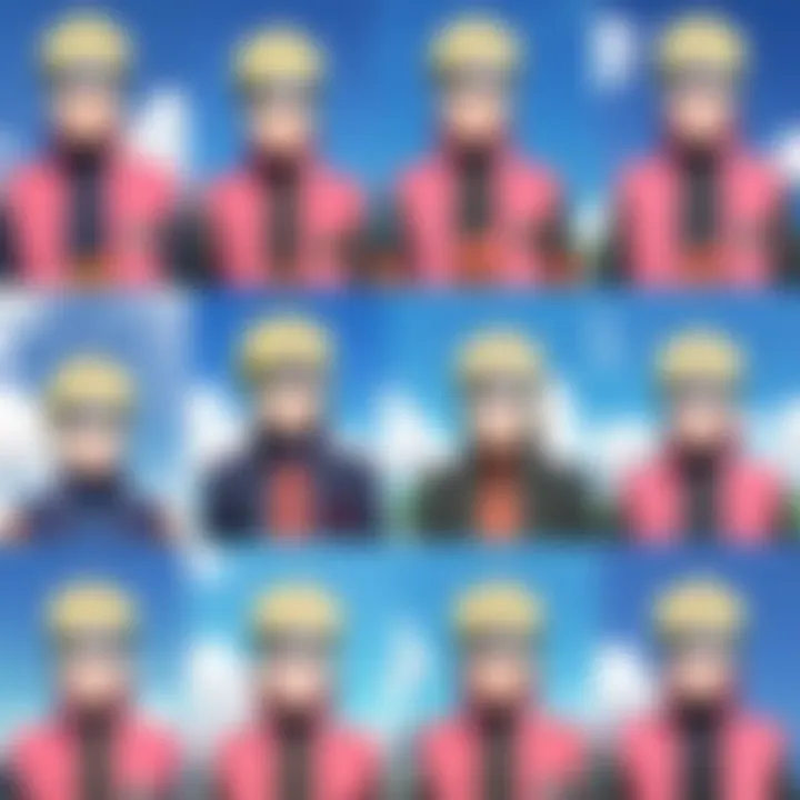 Key characters from Boruto showcasing their evolution