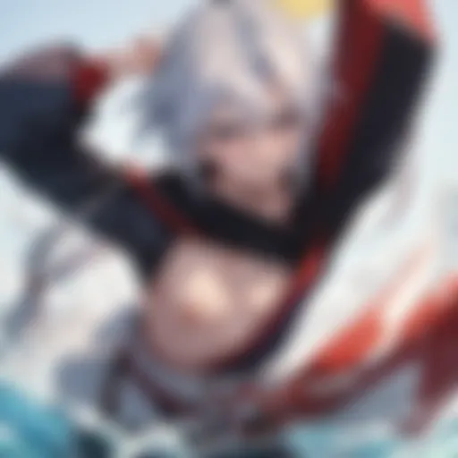 A depiction of the protagonist Musashi from Vagabond in a dramatic pose