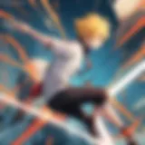 Vibrant Naruto character in dynamic action pose