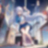 Visual representation of umacha in anime