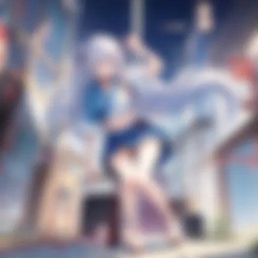 Visual representation of umacha in anime